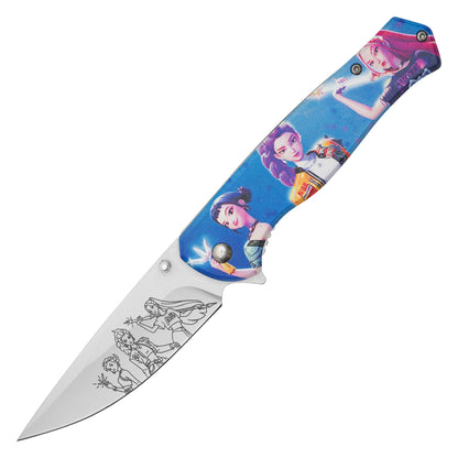 K-Pop Demon Hunters – 8" Huntrix | Spring Assisted Pocket Knife