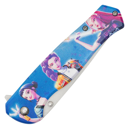 K-Pop Demon Hunters – 8" Huntrix | Spring Assisted Pocket Knife