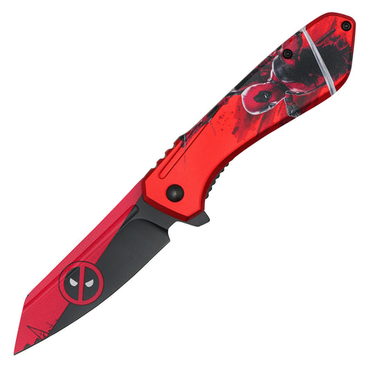 Marvel Comics - 7.25" 2-Tone Deadpool | Spring Assisted Pocket Knife