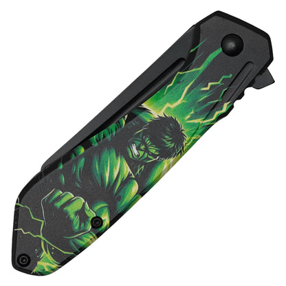 Marvel Comics - 7.25" The Hulk | Spring Assisted Pocket Knife