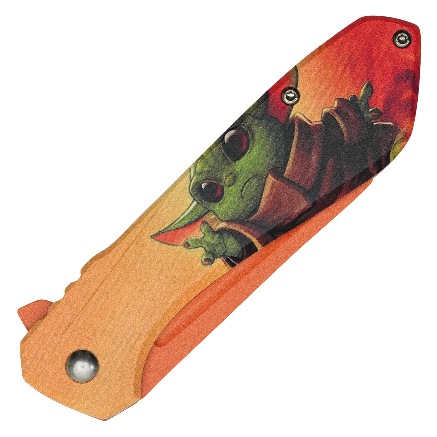 Star Wars - 7.75” Grogu (Orange) | Spring Assisted Pocket Knife