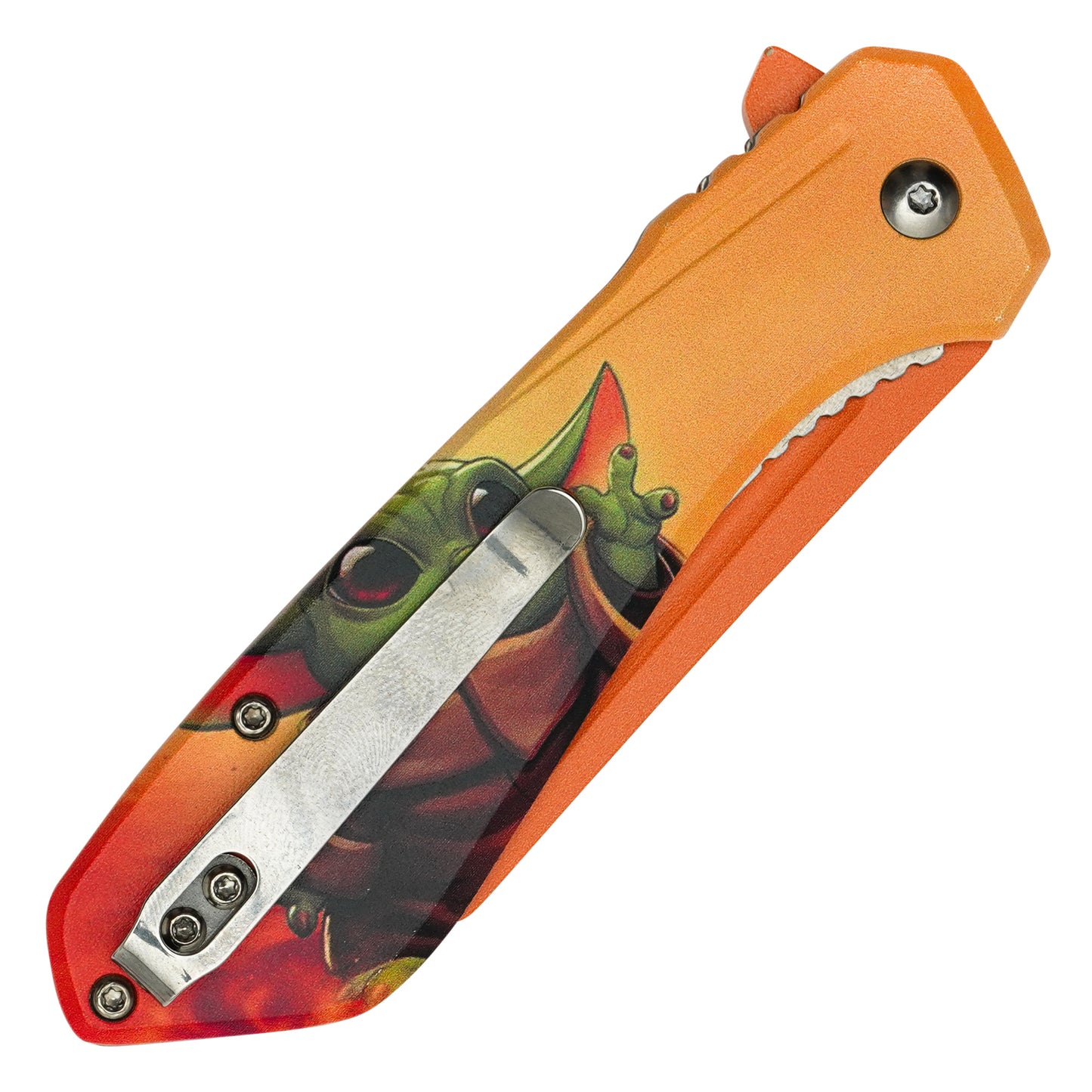Star Wars - 7.75” Grogu (Orange) | Spring Assisted Pocket Knife