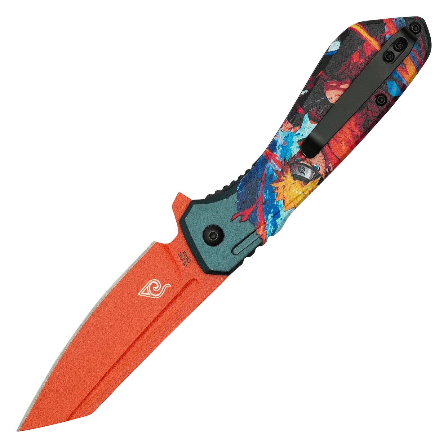 Naruto - 7.75” Orange Naruto | Spring Assisted Pocket Knife