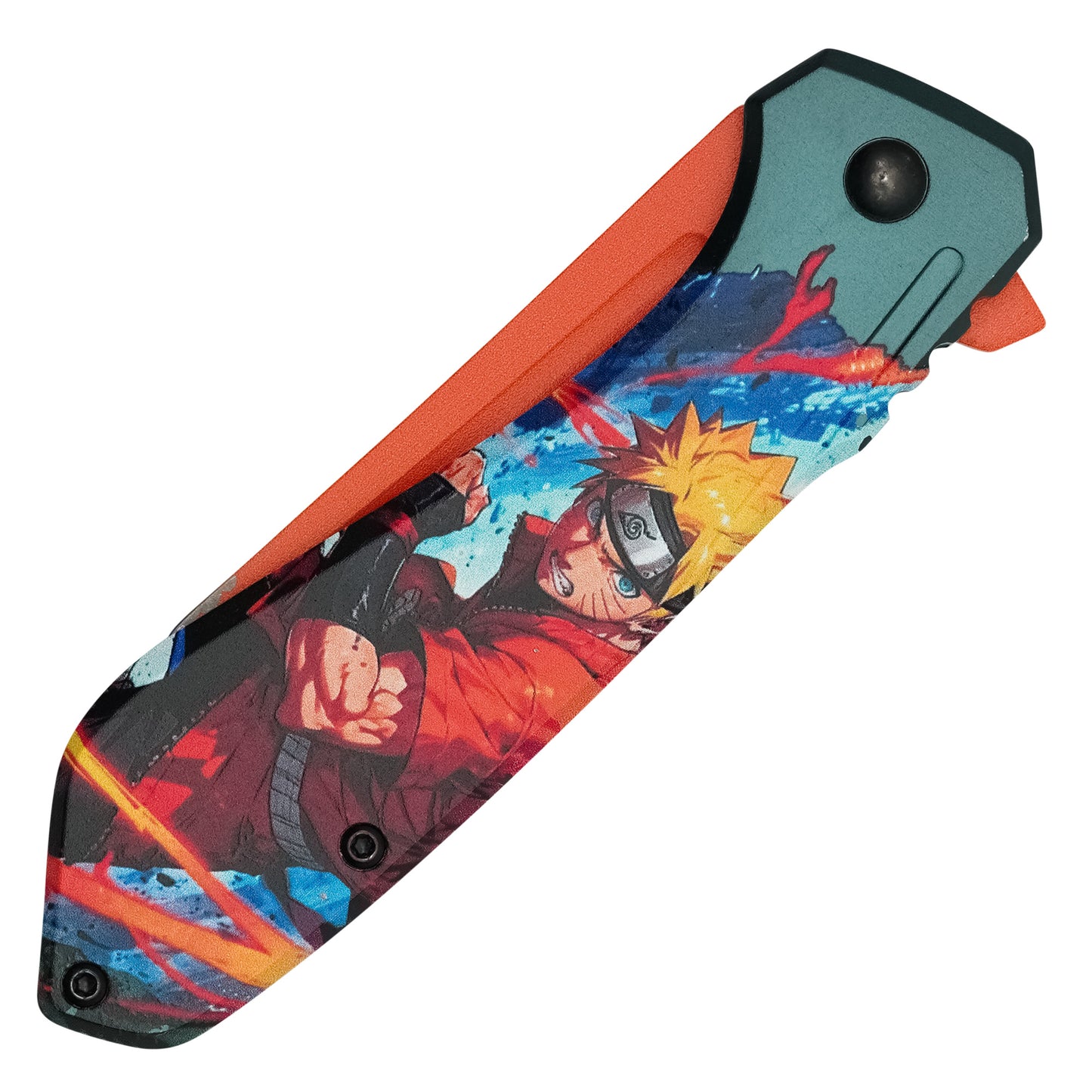 Naruto - 7.75” Orange Naruto | Spring Assisted Pocket Knife
