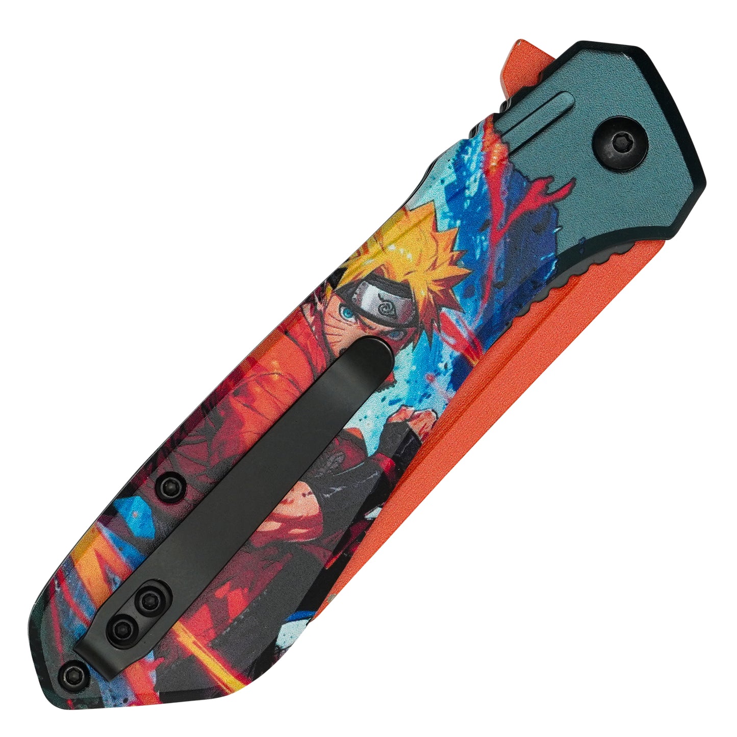 Naruto - 7.75” Orange Naruto | Spring Assisted Pocket Knife