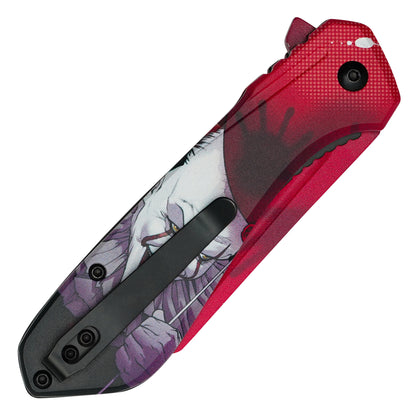 IT - 7.75” Pennywise Red Balloon | Spring Assisted Pocket Knife