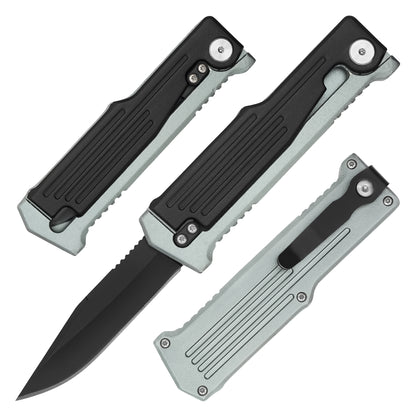 7.5" 2-Tone Black & Gray | Gravity Pocket Knife