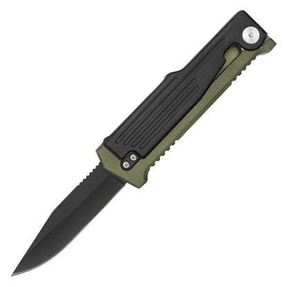 7.5" 2-Tone Black & Green | Gravity Pocket Knife