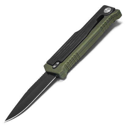7.5" 2-Tone Black & Green | Gravity Pocket Knife