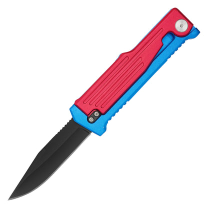 7.5" 2-Tone Red & Blue | Gravity Pocket Knife