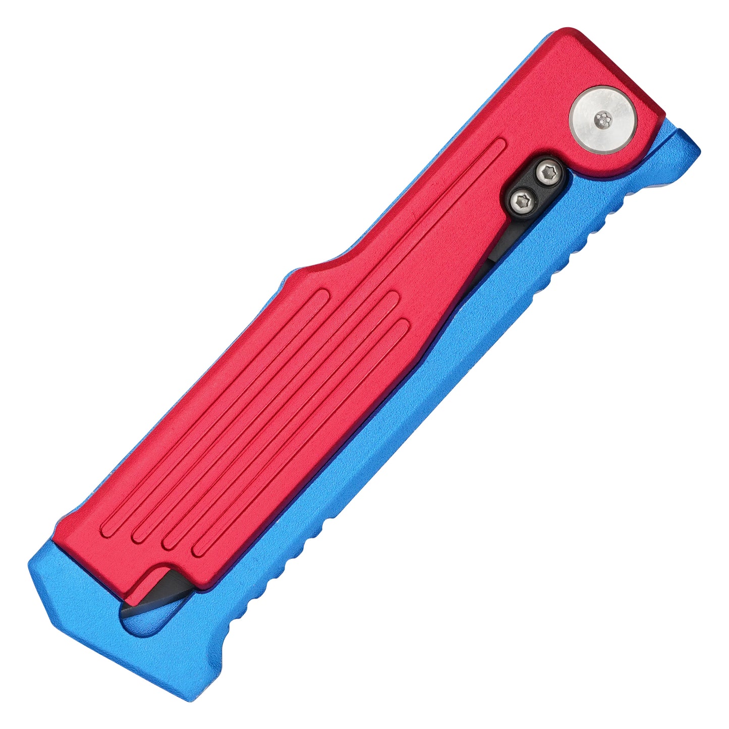 7.5" 2-Tone Red & Blue | Gravity Pocket Knife
