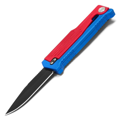 7.5" 2-Tone Red & Blue | Gravity Pocket Knife