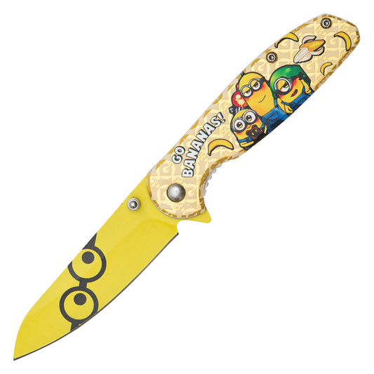 Minions - 7.25"  Go Bananas  | Spring Assisted Pocket Knife