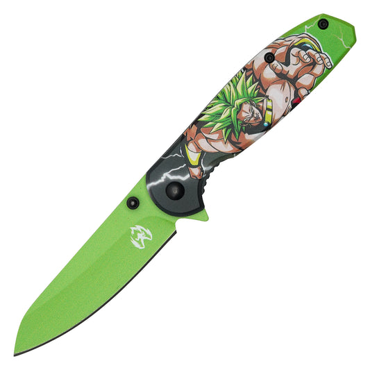 Dragon Ball Z - 7.5” Super Saiyan Broly | Spring Assisted Pocket Knife