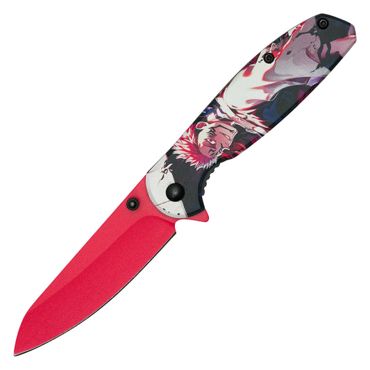 Jujutsu Kaisen - 7.5” Sukuna | Spring Assisted Pocket Knife