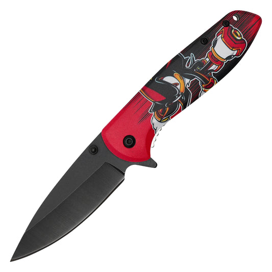 Sonic The Hedgehog - 7.75" “Shadow” Black & Red | Spring Assisted Pocket Knife