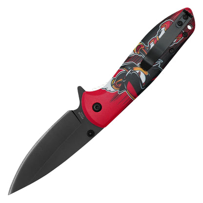 Sonic The Hedgehog - 7.75" “Shadow” Black & Red | Spring Assisted Pocket Knife