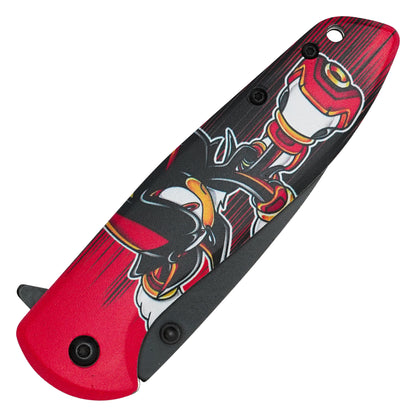 Sonic The Hedgehog - 7.75" “Shadow” Black & Red | Spring Assisted Pocket Knife