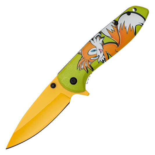 Sonic The Hedgehog - 7.75" Miles “Tails” Prower | Spring Assisted Pocket Knife