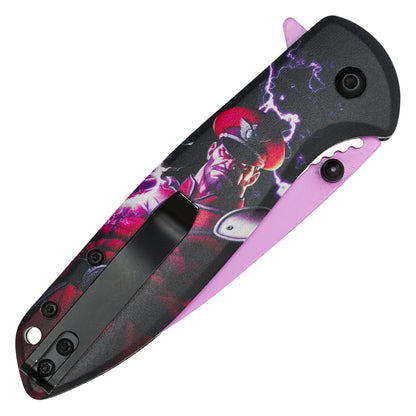 Street Fighter - 7.75" M. Bison | Spring Assisted Pocket Knife
