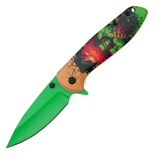 Street Fighter - 7.75" Blanka | Spring Assisted Pocket Knife