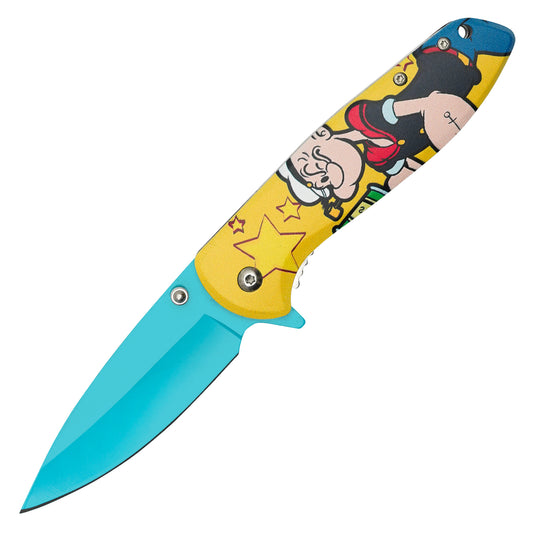 Popeye the Sailor Man - 7.5” Popeye Power | Spring Assisted Pocket Knife