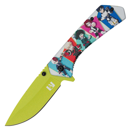 My Hero Academia - 7.75" Lime Green Class 1-A | Spring Assisted Pocket Knife