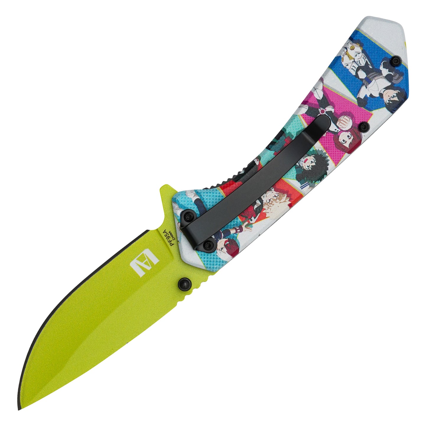 My Hero Academia - 7.75" Lime Green Class 1-A | Spring Assisted Pocket Knife