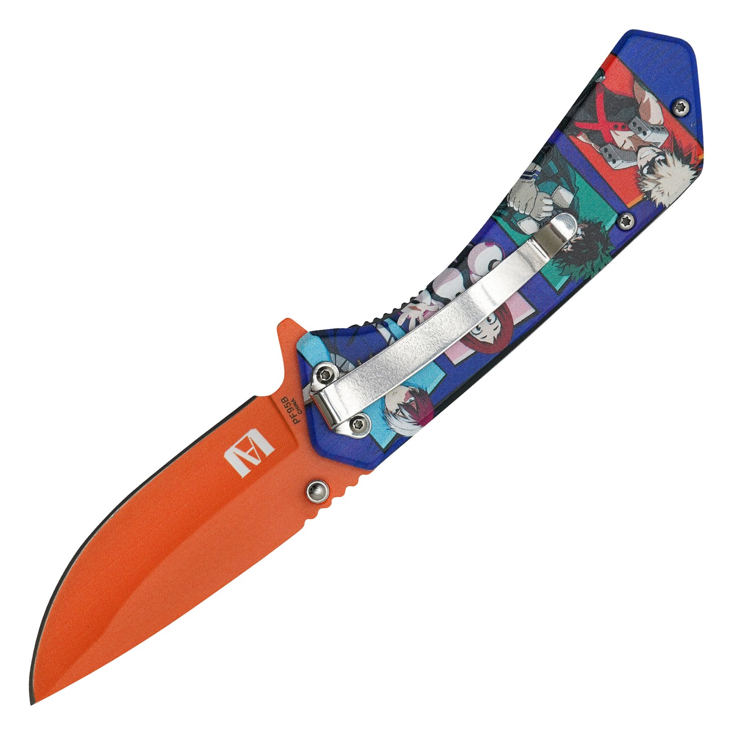 My Hero Academia - 7.75" Orange & Blue Class 1A | Spring Assisted Pocket Knife