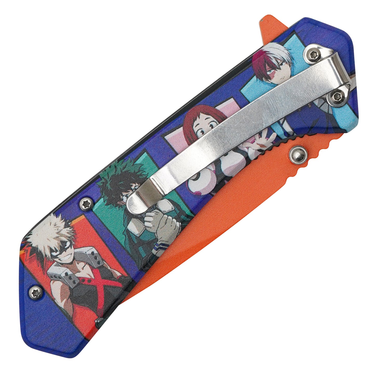 My Hero Academia - 7.75" Orange & Blue Class 1A | Spring Assisted Pocket Knife