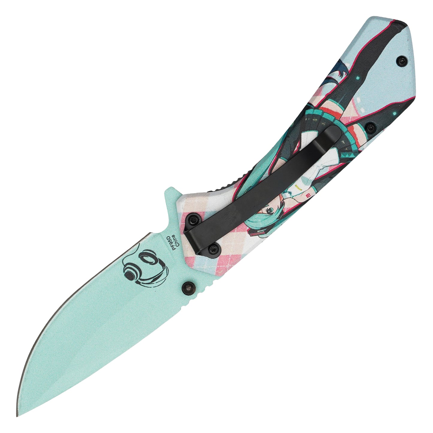 Hatsune Miku – 7.75" Miku | Spring Assisted Pocket Knife