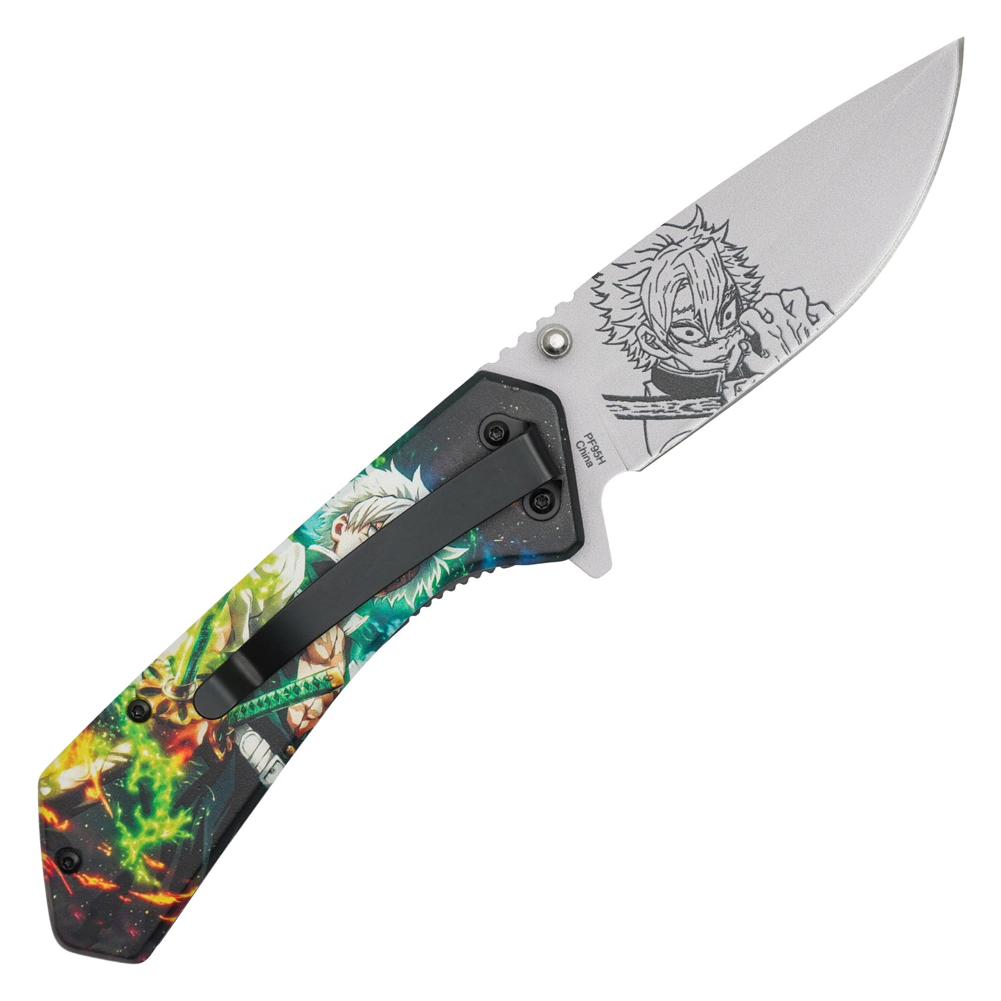 Demon Slayer: Kimetsu no Yaiba – 7.75" Sanemi | Spring Assisted Pocket Knife