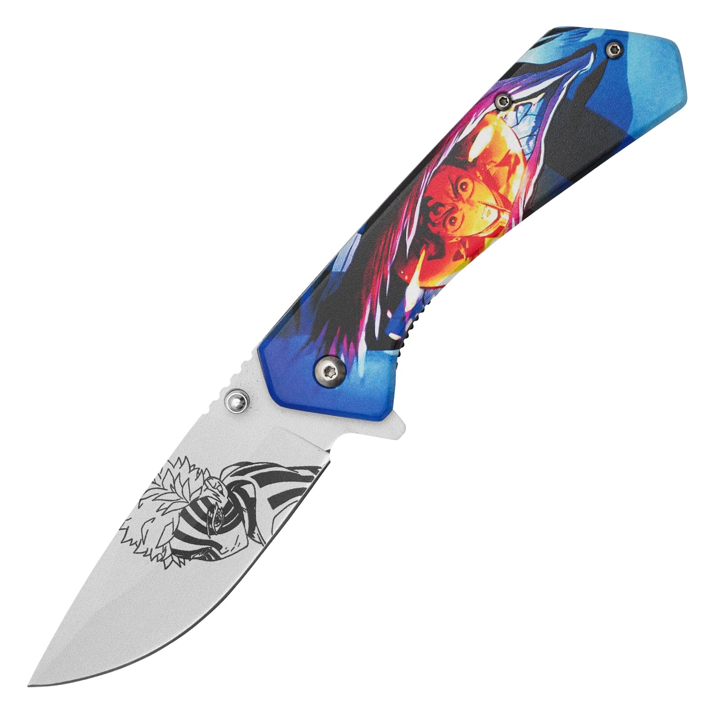 Demon Slayer: Kimetsu no Yaiba – 7.75" Akaza’s Eye | Spring Assisted Pocket Knife