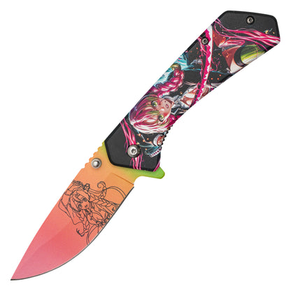 Demon Slayer: Kimetsu no Yaiba – 7.75" Mitsuri | Spring Assisted Pocket Knife