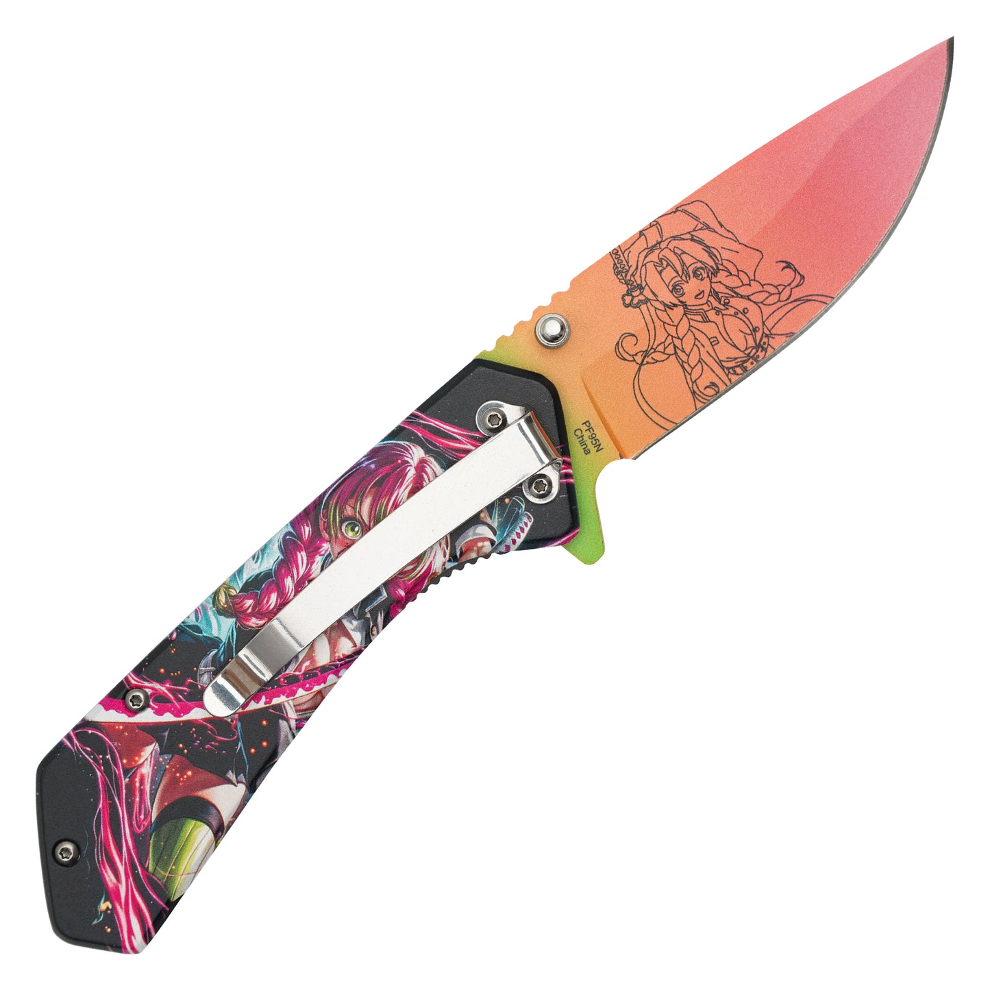 Demon Slayer: Kimetsu no Yaiba – 7.75" Mitsuri | Spring Assisted Pocket Knife