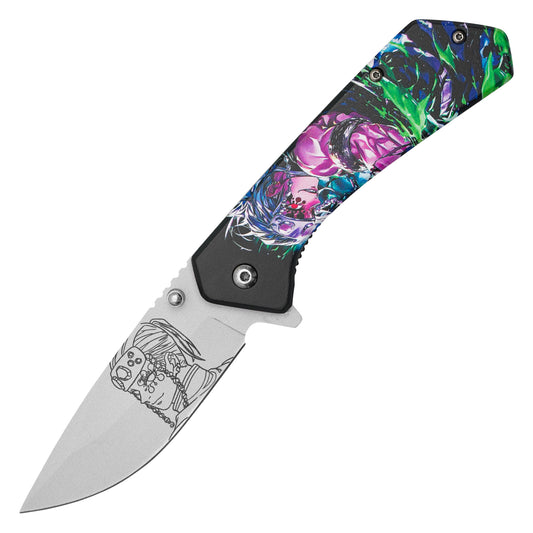 Demon Slayer: Kimetsu no Yaiba – 7.75" Tengen | Spring Assisted Pocket Knife