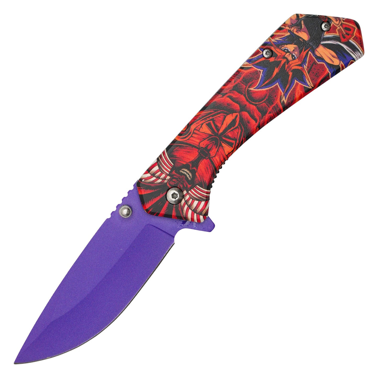 Yu‑Gi‑Oh! – 7.75" Purple Exodia | Spring Assisted Pocket Knife