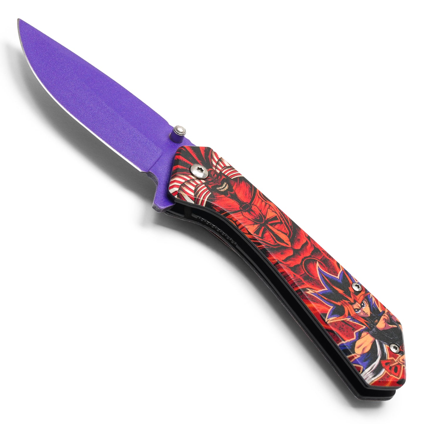 Yu‑Gi‑Oh! – 7.75" Purple Exodia | Spring Assisted Pocket Knife