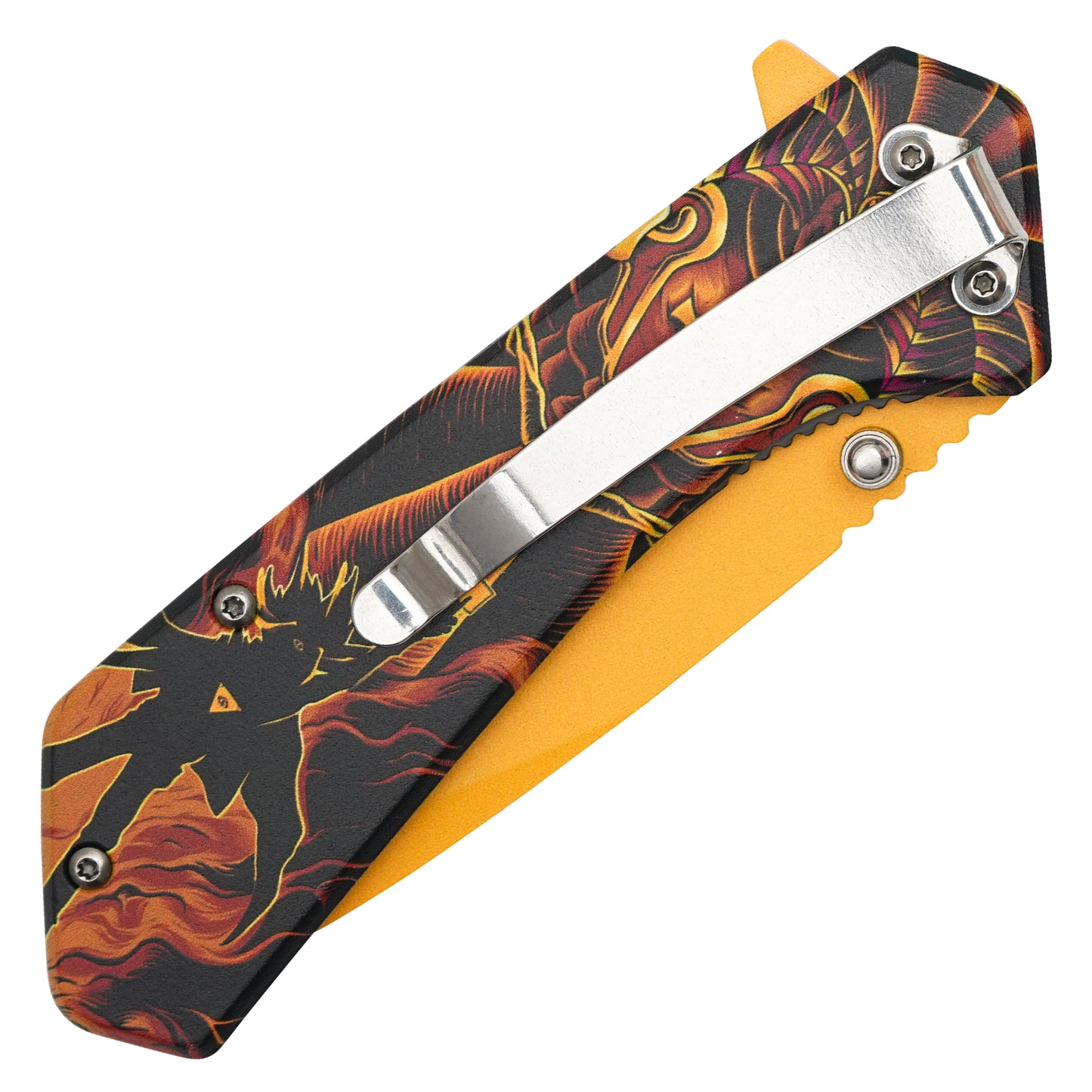 Yu-Gi-Oh! – 7.75" Gold Exodia | Spring Assisted Pocket Knife