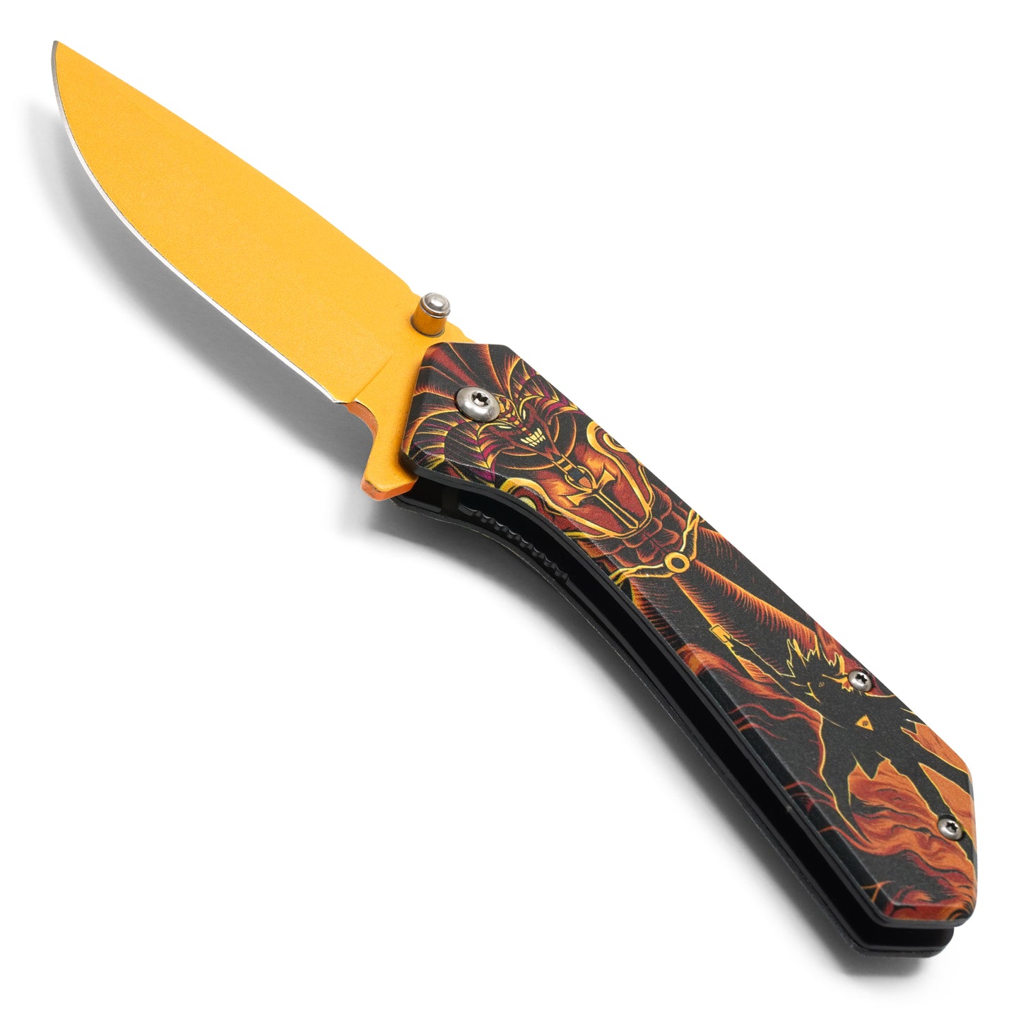 Yu-Gi-Oh! – 7.75" Gold Exodia | Spring Assisted Pocket Knife