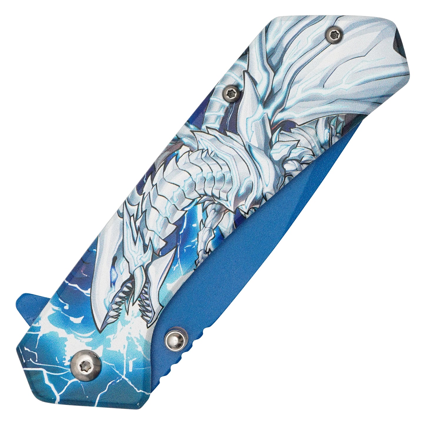 Yu-Gi-Oh! – 7.75" Blue-Eyes White Dragon | Spring Assisted Pocket Knife