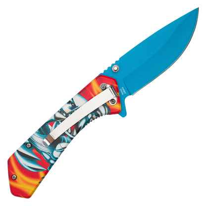 Yu-Gi-Oh! – 7.75" Blue-Eyes Toon Dragon | Spring Assisted Pocket Knife