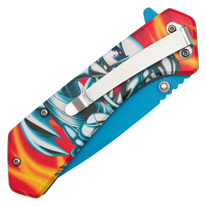 Yu-Gi-Oh! – 7.75" Blue-Eyes Toon Dragon | Spring Assisted Pocket Knife