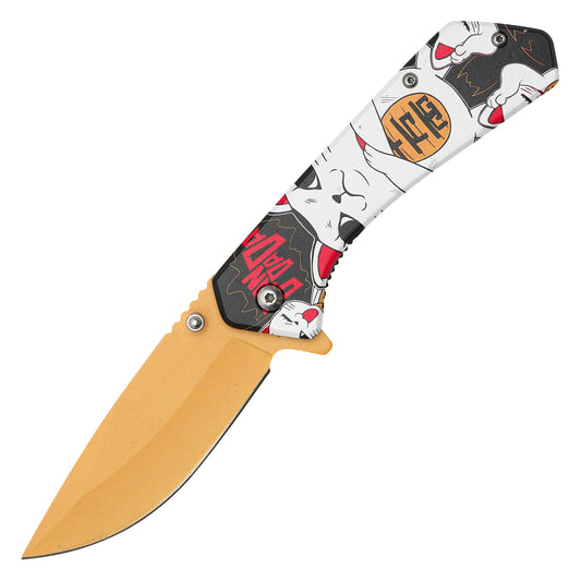 Dandadan - 7.75" Lucky Cat (Turbo Granny) | Spring Assisted Pocket Knife