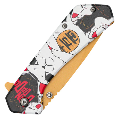 Dandadan - 7.75" Lucky Cat (Turbo Granny) | Spring Assisted Pocket Knife