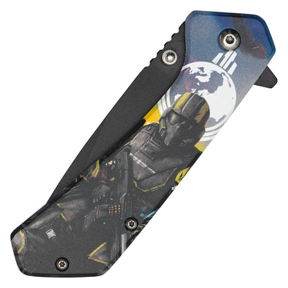 Helldivers 2 - 7.75" Super Earth Armed Forces | Spring Assisted Pocket Knife