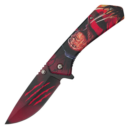A Nightmare on Elm Street - 7.75" Freddy Krueger | Spring Assisted Pocket Knife