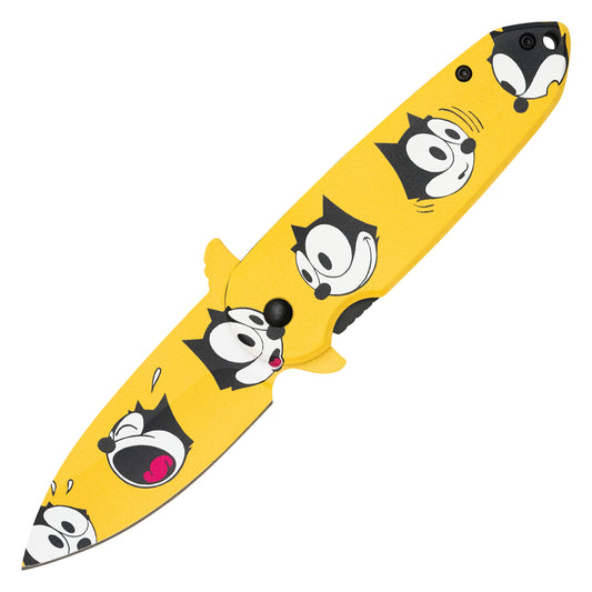 Felix the Cat - 7.25" Gold Felix | Pocket Knife