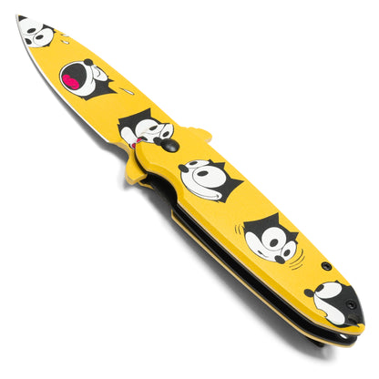 Felix the Cat - 7.25" Gold Felix | Pocket Knife