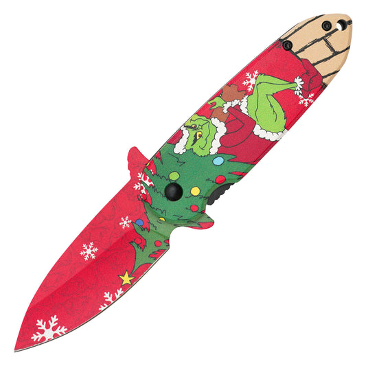How the Grinch Stole Christmas - 7.25" Stolen Christmas | Spring Assisted Pocket Knife